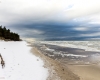 Plaża w Czołpinie - zimowe widoki f