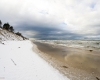 Plaża w Czołpinie - zimowe widoki i