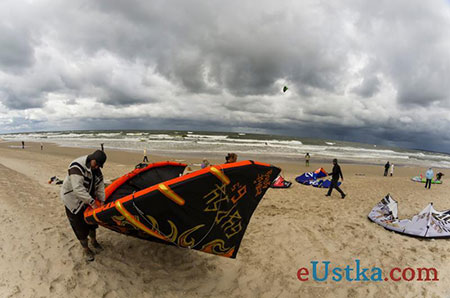 Kitesurfing Ustka plaża wschodnia